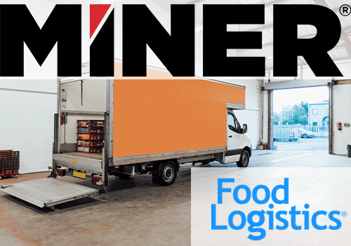 Food Logistics and Miner Logos