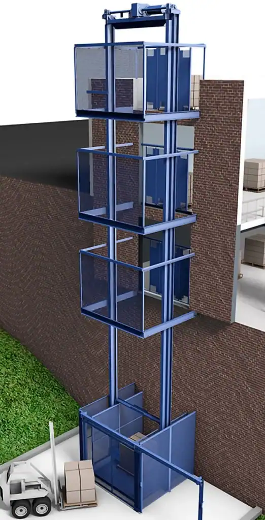 m series vertical lift 3 dimensional rendering